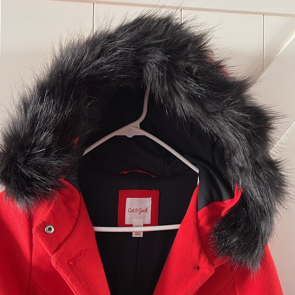 Cat & Jack Girls Button Down Coat - Picture 5 of 7